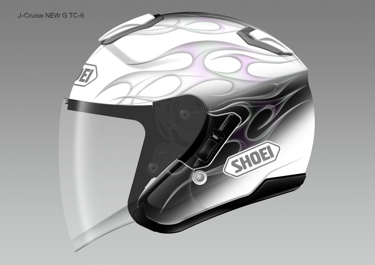 バイク☆SHOEI J-CRUISE REBORN TC-3 M(57-58)#12 - ヘルメット/シールド